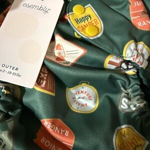 Esembly Green Adventure Print Diaper Cover Size 2